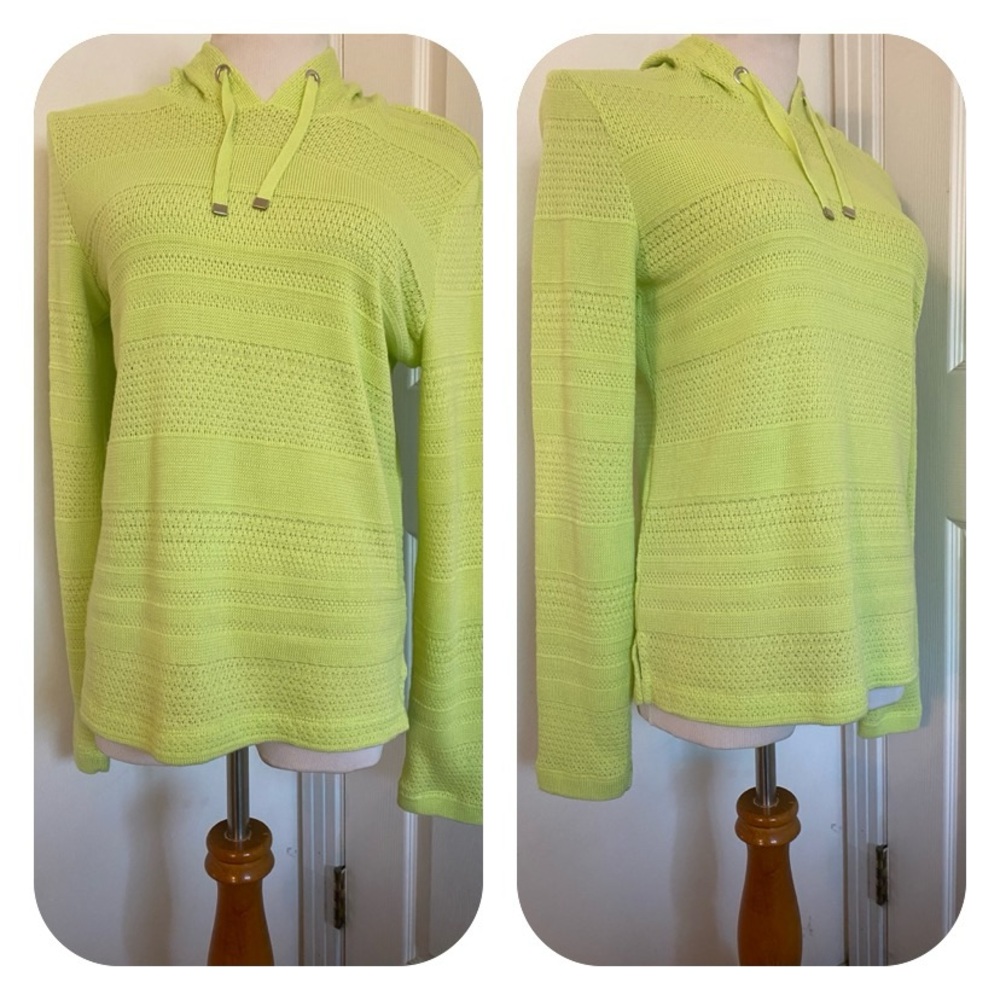 Dolcezza Lime Green Hooded Sweater